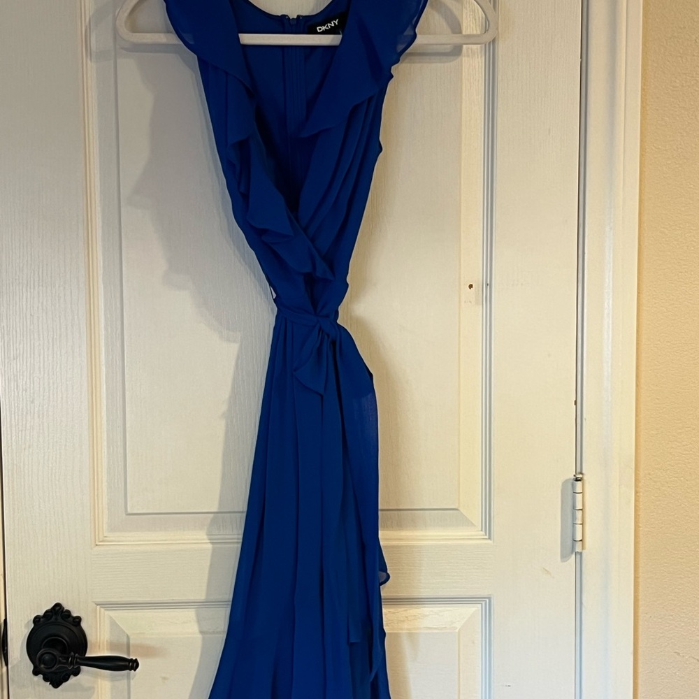 DKNY Vibrant Blue Midi Dress